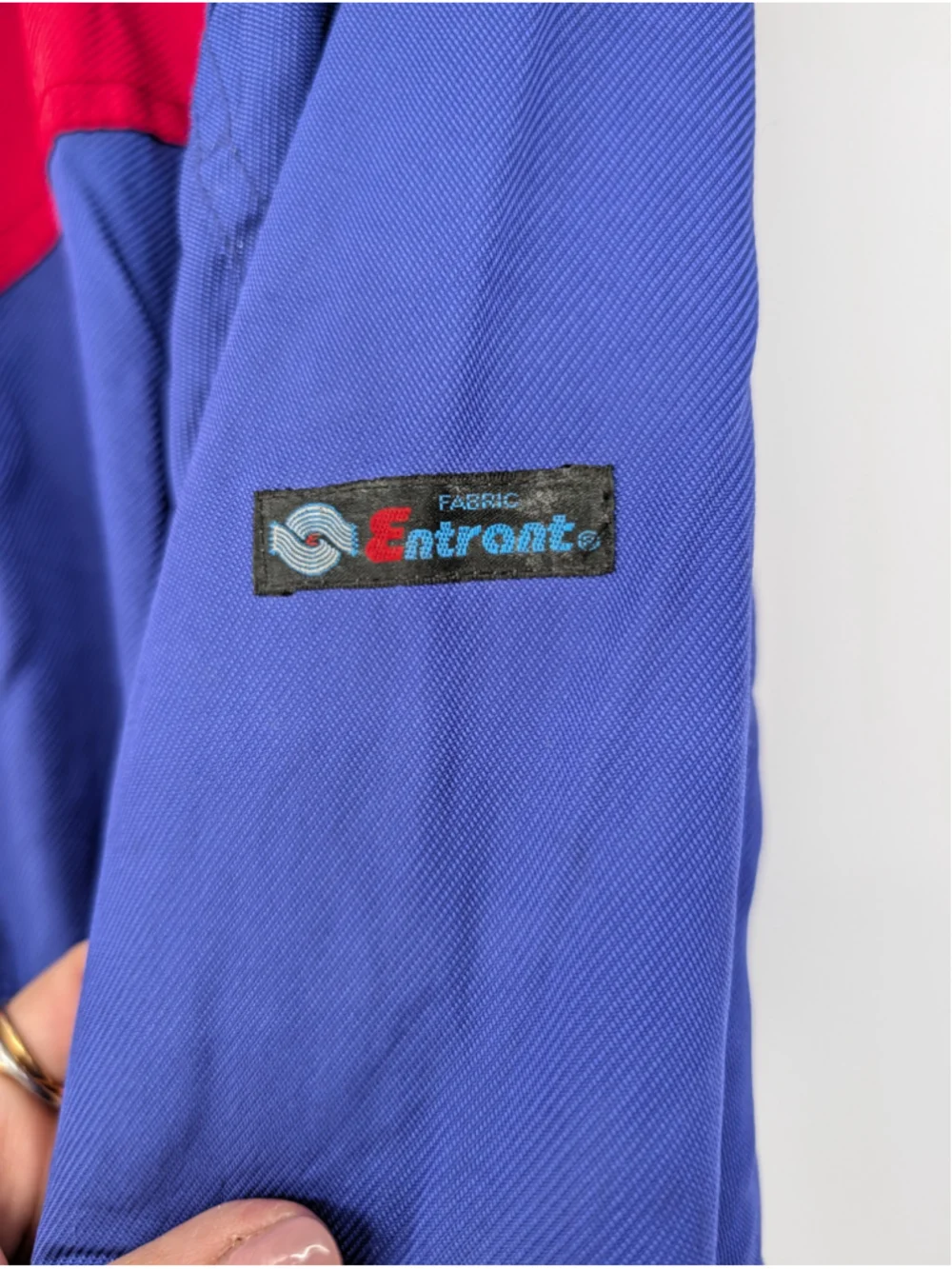 Vintage EFFE 2-Piece Ski Suit Mens M 42 Blue Red Colorblock Snowsuit 80s 90s